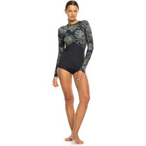 2024 Roxy Mujer Pro Traje De Surf Wave Onesie ERJWR03776 - Anthracite The Palms Wetsuit